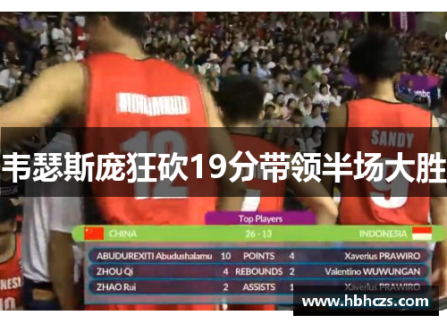 韦瑟斯庞狂砍19分带领半场大胜